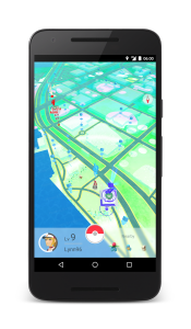 Zoomed out view of the Pokémon GO Game Map